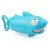 儿童水枪抽拉式喷水滋水枪洗澡玩具游泳池戏水宝宝鲨鱼卡通小 蓝色 海豚水抽 标准配置