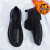 BKQU男鞋2023年新款冬季英伦风黑色休闲皮鞋男士商务正装大头工作潮鞋 黑色【主图加绒款】 39