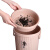 益美得 FW1380 茶渣桶倒茶叶茶桶塑料茶台废水桶小过滤垃圾筒茶水桶  大号咖啡色