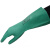 海太尔 10-226丁腈耐溶剂手套 耐磨耐酸碱绒面衬里胶皮劳保防护手套 长33cm 7码/绿色