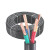 佳雁 国标铜丝软电缆 YZ 4*1平方中型橡套线 户外耐磨电源线 100米
