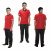 HEYDAY JINGHUAN 中石化防静电夏季短袖T恤 红色/藏青 175/96 30