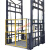 适用导轨式升降机电动小型仓库厂房简易电梯单轨双轨液压固定货梯 3-5吨