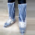 一次性鞋套养殖场靴套PE塑料耐用防护雨鞋套 透明款 30双