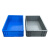 日悦星辰大号EU物流箱养鱼养龟水槽周转箱过滤器长方形塑料胶筐加厚零件盒 eu4322(外径400*300*230mm) 蓝色物流箱+平盖