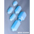 密封加厚小口方形塑料瓶250毫升500/1000ML样品化学试剂分装瓶子 100ml半透明方瓶蓝盖 (配内盖)