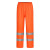 赫思迪格 环卫雨衣套装 分体式劳保警示安全交通施工雨衣 兰格橙180/2XL HGJ-1444