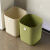 垃圾桶客厅厨房卫生间卧室厕所办公室宿舍收纳桶收纳筒废纸篓 6L(牛油果绿