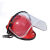 安全帽面罩防护面具全脸透明PVC防飞溅冲击电焊支架面罩打磨面屏 6张透明面屏