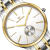 格林【送女友】瑞士手表 进口石英情侣手表 日历手表 比亚斯系列88258 88258-G-CPW-本色白面男款 37mm 男款直径,女款直径27.5MM