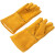 牛皮电焊手套 加长加厚二保焊工手套 耐磨耐高温隔热氩弧焊烧焊接 电焊手套黄色