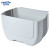 金诗洛 挂壁式折叠垃圾桶 分类收纳盒置物盒厨房干湿分类厨余专用桶 白色 K221