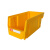 加厚背挂式组合式组立式斜口零件盒分类元件盒塑料螺丝工具盒 V7(黄)377*422*178MM
