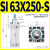 SI系列标准气缸63/80/100x50X75X125X150X200X250X300-S型定制 SI 63X250-S