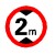 交通标志牌限高2米2.5m3m3.3m3.5m3.8m4m4.2m4.3m4.5m4.8m5 30带配件(限高2m)