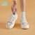森馬（Senma）小白鞋女轻便舒适板鞋女学生2024夏季新款百搭软底休闲运动鞋潮鞋 米黑 39