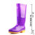 回力 雨鞋813女士款防滑牛筋底彩色水鞋 813-高筒紫色 37码 