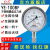 红旗牌仪表YE-100BF/YEN-100BF不锈钢耐震膜盒压力表微压千帕表 0~40KPa