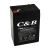 ABB C&B蓄电池 6V4.5AH铅酸蓄电池应急系统FM6-4.5 黑色