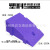 MALY塑料斜坡垫上坡垫马路牙子台阶板路沿坡阶梯坡三角垫汽车爬坡垫 紫色塑料19CM 500X270X70 塑料PVC