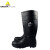 代尔塔（DELTAPLUS）301407 AMAZONE S5 防砸 防酸碱PVC安全靴 黑色 44码 1双