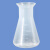 稳斯坦 塑料三角烧瓶 PP喇叭口 带刻度锥形瓶 平底烧杯瓶 100ml WW-64