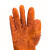 谋福 CNMF 6236 颗粒止滑耐油耐酸碱手套 工业防滑浸塑手套水产渔业手套 橘色 均码 