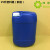 25L公斤桶配塑料盖防盗方桶25化工公斤水桶桶50斤塑胶壶罐 25升方桶浅蓝