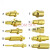 磁吸弹簧顶针电流针pogopin导电触点弹簧探针插针伸缩弹性铜顶针 A530-4 双头弹
