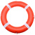 防汛应急游泳实心塑料救生圈专业船用泡沫求生圈免充气防护 泡沫中号白色反光片