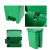 分类脚踏垃圾桶新国标加厚塑料垃圾箱户外大号工业商用环卫定制 绿色45L