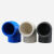 定制PVC弯头2025324050637590110塑料管件白灰蓝直角90度弯头 25蓝色
