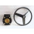 SMVP适用于蝶阀涡轮传动头/手轮配件 涡轮变速头蜗杆机械手动传动器/ DN40-DN150通用单手轮（铸