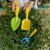 稳耐园艺铲子三套儿童种植多肉盆栽铁锹水壶小工具沙滩桶挖沙土玩具 收纳袋