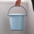 加厚塑料小水桶带盖小号装水桶提水桶儿童美术小桶迷你玩具桶 6升蓝色6