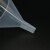 冰禹 BT-49 塑料透明小漏斗 实验室三角漏斗 耐高温锥形漏斗 90mm长颈(1个) 