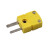 DEDH| 热电偶公母头K型插头插座；1.SMPW-K-M小公插180度