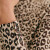 SEZANE女士米棕色豹纹棉质微领带袖扣薄款上衣 XXS
