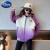 迪士尼（Disney）女童秋装加厚外套2024新款大童时髦洋气上衣秋冬儿童连帽棒球服潮 紫色 120cm