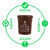 上海垃圾分类垃圾桶大号干垃圾湿垃圾户外圆形咖啡色棕色厨房物业 红色50升有盖(有害垃圾)