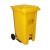 久洁医疗垃圾桶医院诊所口罩回收塑料废物桶黄色100L带脚踏踩