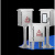 AIRBOSUN定制304不锈钢配电箱户外防水仪表监控箱落地带脚插座充电立柱箱 浅灰色