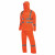 安大叔D763/C890反光雨衣裤套装3M视觉丽材料髙警示PVC防水涂层布 荧光橙 XL