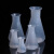 纳仕德SW-1026实验室塑料烧杯 三角塑料烧杯耐高温 广口烧杯锥形瓶带刻度 50mL（5个） 
