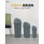 夹缝翻盖分类垃圾桶带盖大号商用餐饮大容量办公室垃圾箱北欧 绿色 10升(带盖)投放标