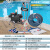 JPHZNB游泳池吸污机POOLMATE水泵鱼池吸污泵水下吸尘器池底手动清洁洗机 (1.5匹黑泵)经济套餐一送3米电