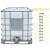 吨桶ibc集装桶1000升塑料储水桶1吨水箱化工桶方形柴油桶 蓝色