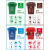 分类大垃圾袋大号加厚彩色物业蓝色红色绿色咖啡色棕色特大塑料袋 乐贝静 绿色100*120加厚3丝50只+1卷 加厚