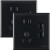 德力西电气（DELIXI-ELECTRIC）-墙壁开关插座-五孔USB插座-86版-黑色-暗装/个