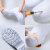 耐磨高筒棉靴白色食品靴 耐油耐酸食品厂厨房保暖雨靴EVA胶鞋工业品 高度8cm左右：白色(牛筋底-不加棉) 40